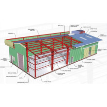 Prefabricated Workshop of Light Steel Structure (KXD-SSW1065)